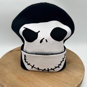 Jack Skeleton Nightmare Before Christmas Winter Knit Hat Cap beanie Flip Mask